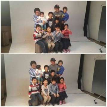 가족사진 촬영 이미지