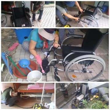 8월 보장구 소독 세척 서비스 진행 이미지