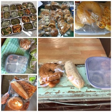 반찬전달 및 빵 전달 이미지